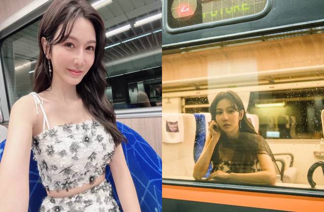 曾莞婷近日参加台铁列车「鸣日号」上举办的时尚秀。(图／取自曾莞婷脸书)
