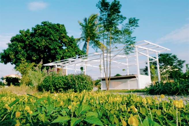 台南市后壁顶长社区打造绿艺长堤公园。（张美雪提供／张毓翎台南传真）