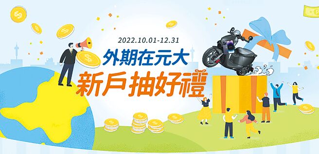 元大期货最新推出「外期在元大 新户抽好礼」活动。图／元大期货提供