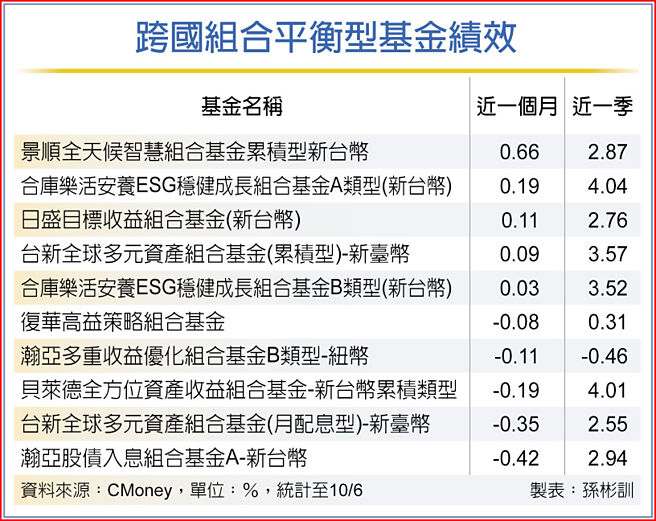跨國組合平衡型基金績效