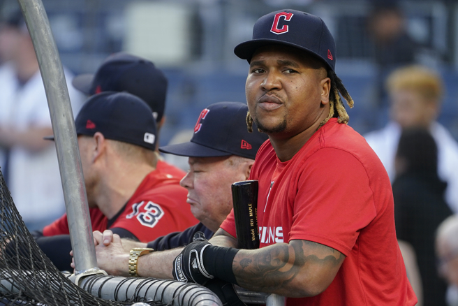 拉米瑞茲(Jose Ramirez)帶傷力拼，帶領守護者奪下分區冠軍。(美聯社)