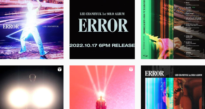 过去李灿赫曾在IG上贴出多张同一场所拍摄的照片，但都已经删除，仅剩专辑宣传照。（图／翻摄自李灿赫IG@akmuchanhk）