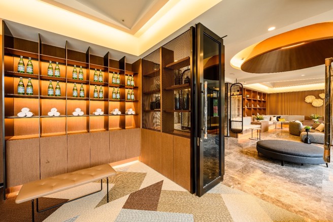 「天空之邑」部分公设完工，购屋前可看到真实样貌，享有购买成屋之有利元素。(图/天空之邑提供)