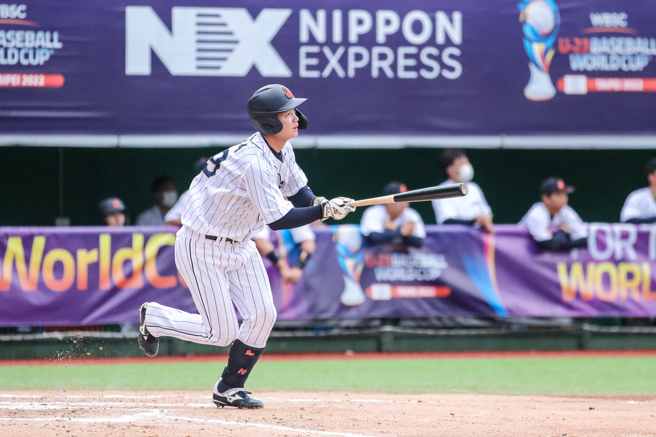 U23日本队相羽寛太。（中华棒协提供）