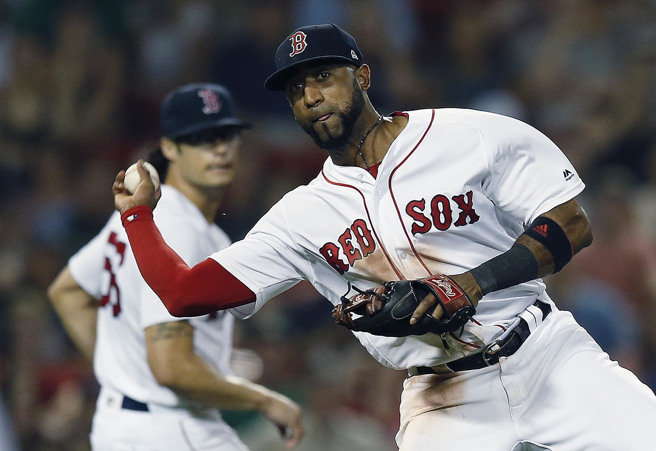 洋基农场培育出来的纽那斯(Eduardo Nunez)，曾替世仇红袜夺下冠军戒指。(美联社)