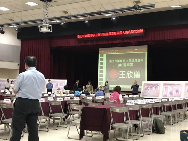 北市第8届市长、第14届议员选举候选人姓名号次抽籤21日登场。（张芷瑜摄）