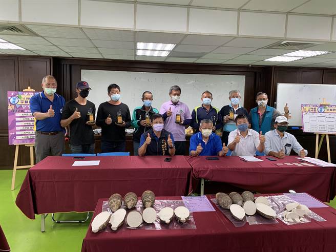 台中市优质芋头评鑑今天登场，今年共60组农友报名参赛。（台中市农业局提供／陈淑娥台中传真）