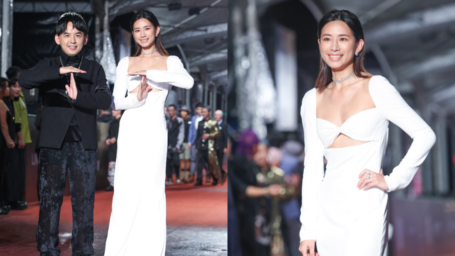 周兴哲辣妻赵岱新首次与黄子佼首次搭檔主持《#T-POP 我们听大的！！》便入围金钟。（图／摄影陈俊吉 ）