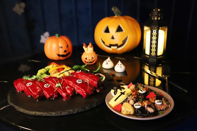 Cozzi KITCHÉN餐厅推出万圣节飨宴，30种以上的万圣节料理吃到饱。（国泰饭店观光事业提供）