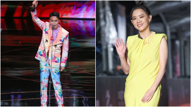 柯大堡打敗曾寶儀奪得生活風格節目主持人獎。（圖／杜宜諳、陳俊吉攝）