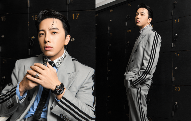 坤達今晚紅毯上的禮服，是比照前年黃鴻升（小鬼）所訂製。（經紀人提供）