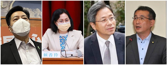 桃园市长选战，无党籍郑宝清（左起）、民眾党赖香伶、国民党张善政、民进党郑运鹏，形成「四脚督」战局。（本报系资料照）