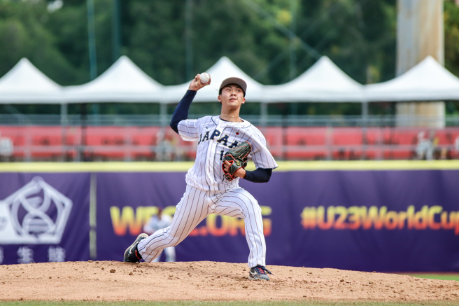 U23日本队片山乐生。（中华棒协提供）