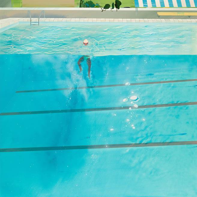 艺家范扬宗泳池系列-闪闪发亮的气泡（Swimming Pool Series-Sparkly Bubbles，2013）。(芳时品味提供)