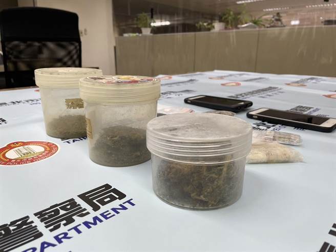 警方在刘的住处搜到356公克的大麻。（翻摄画面）