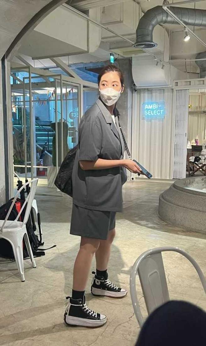 今年七月Cindy曾陪林哲熹出席《爱情发生在三天后》媒体茶叙，不过两人并未合影。（图／读者提供）