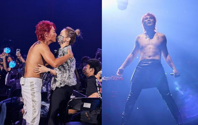 王仁甫秀左胸愛妻刺青。(圖/王仁甫與季芹臉書)