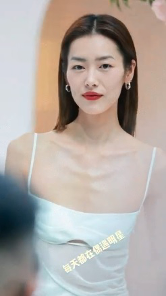 刘雯出席活动，被认为太瘦了。（图／微博）