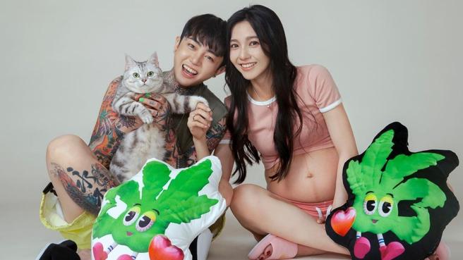 谢和弦与莉娅今日稍早宣布女儿诞生。（图／IG@liyameowcat）