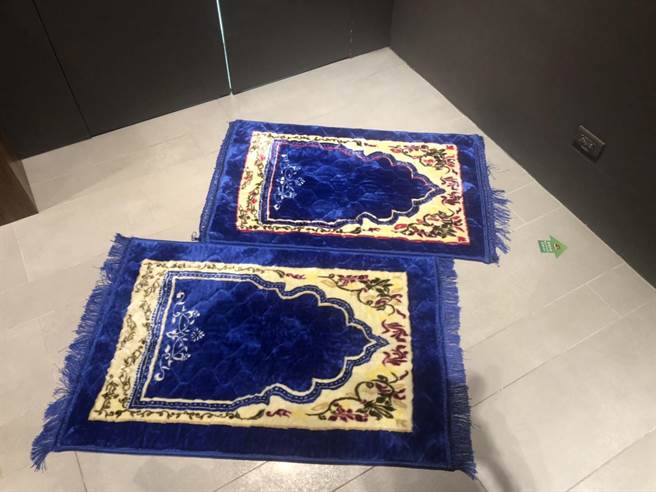 北市府观传局25日在台北101发表穆斯林辅导成果。图为台北101内部祈祷室。（张芷瑜摄）