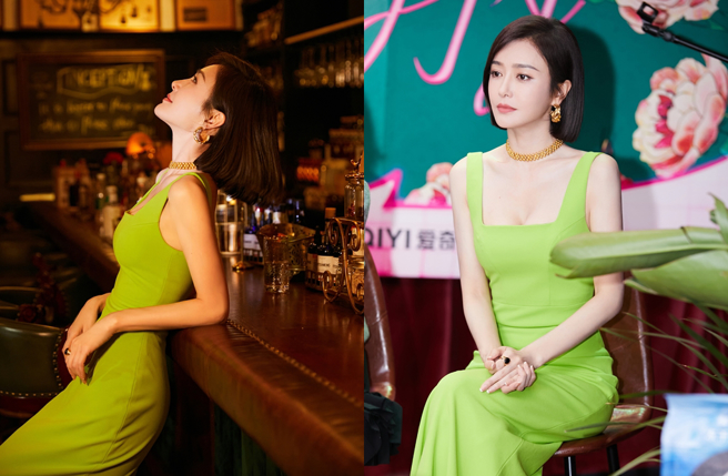 秦岚该瘦的地方瘦，好身材让人相当羡慕。（图／秦岚工作室微博）