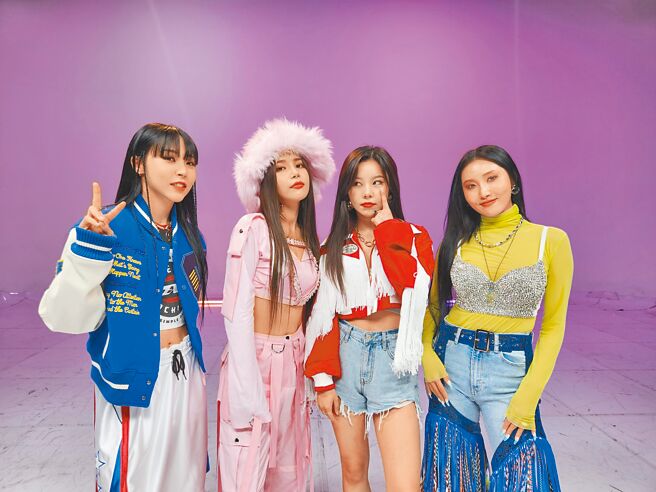 MAMAMOO玟星（左起）、頌樂、輝人及華莎將來台舉辦演唱會。（摘自MAMAMOO官方推特）