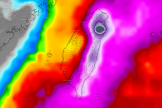 颱風奈格最快明生成！雨彈集中5天炸裂「紫到發黑」