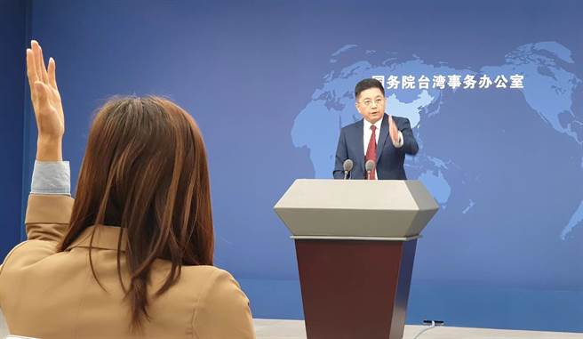 大陆国台办发言人马晓光。（蓝孝威摄）