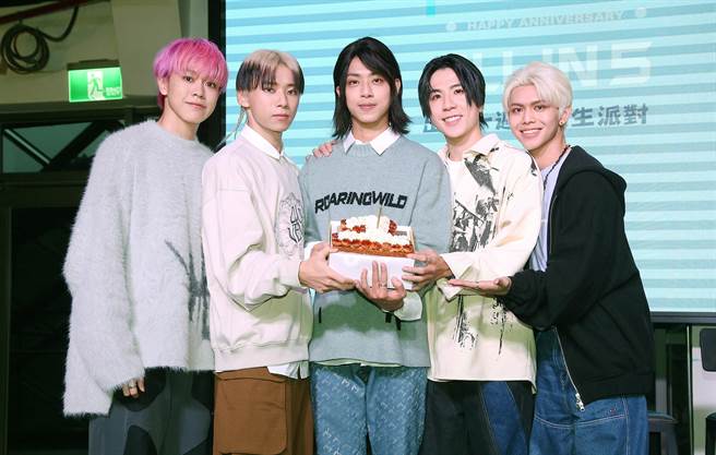 ALL IN 5由左至右陈柏安、董哲玮、林裕城、吴承恩、许杰铭。(必应创造提供)