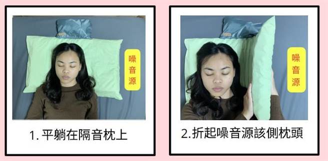 护理系学生在教授指导下，研发「枕好睡，由我罩-隔音套组」，获2022全国技专校院专题制作竞赛银牌奖。（辅英科大提供／高雄洪靖宜传真）