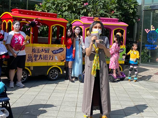 新竹妈妈魏含瑛今天也特别于现场分享自己对新竹市的看法。（陈育贤摄）