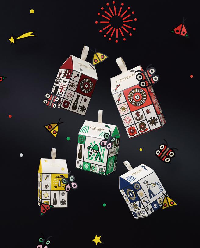 SOGO復兴馆首卖L’OCCITANE 2022缤纷限定版彩球小屋，售价650元／个，各限量30个。（SOGO提供）