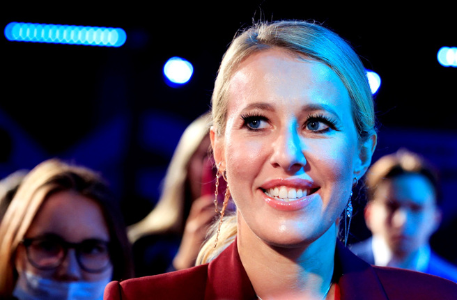 俄罗斯总统普丁乾女儿、40岁俄国知名媒体人苏布查克（Ksenia Sobchak），26日传出已经连夜逃往立陶宛。（资料照／路透社）