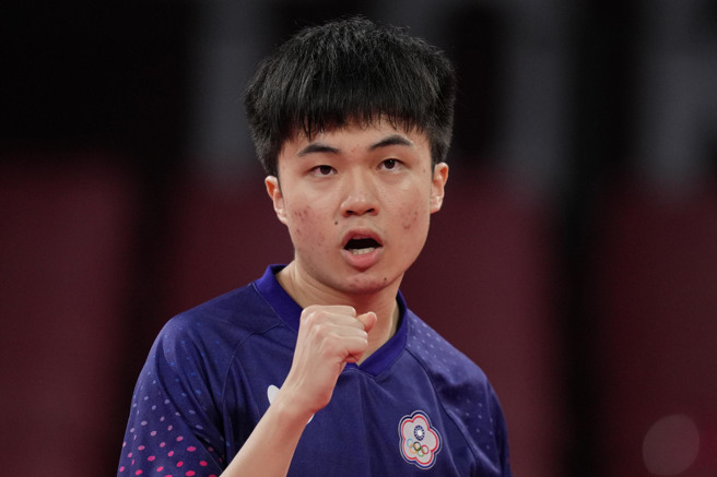 林昀儒擊敗阿魯納闖進WTT世界盃決賽8強。(美聯社資料照)