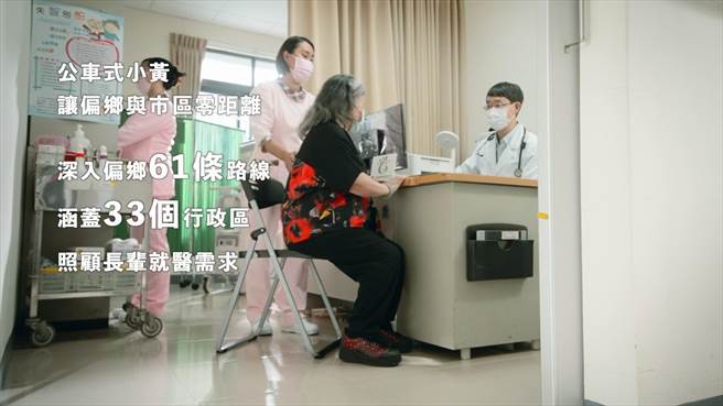 高市府推出的「紧看迈」系列短片27日推出新片，以简单、创意拍摄手法呈现偏乡民眾搭乘「公车式小黄」的便利性。（高市府新闻局提供／洪浩轩高雄传真）