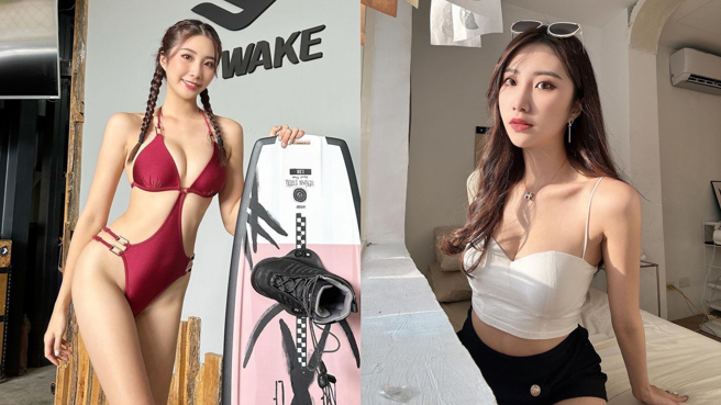 孙生啦啦队女友Wendy近日晒出年历辣招吸引目光。（图／IG@wendy__624）