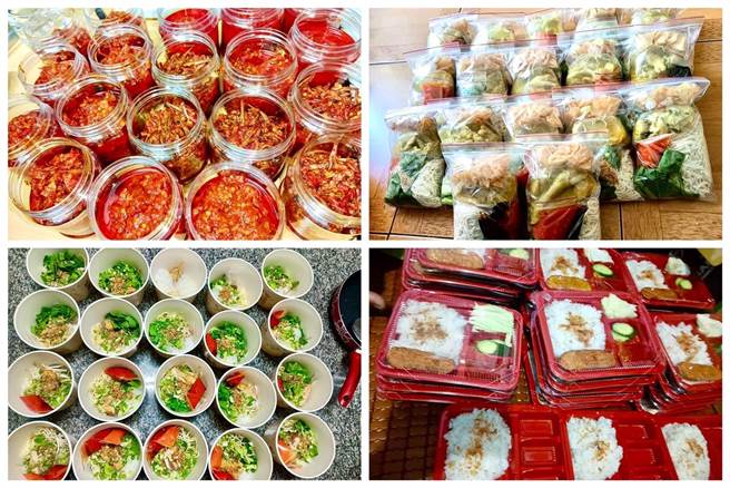 阿娜在臉書上分享當日菜色提供給顧客參考、訂購。（翻攝照片／崔正綱高雄傳真）