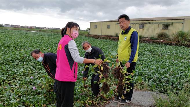 苏澳镇长李明哲25日前往勘查后，吁宜县府水利资源处儘速处理，时间拖长更为棘手。（苏澳镇公所提供／吴佩蓉宜兰传真）