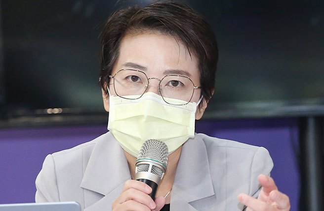 台北市长候选人黄珊珊。（陈俊吉摄）