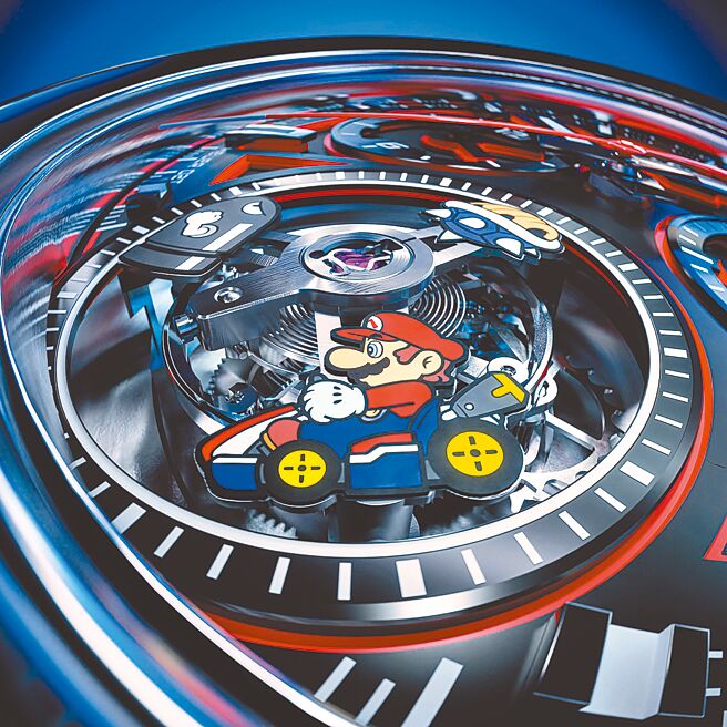 泰格豪雅與任天堂合作推出Mario Kart瑪利歐賽車計時腕表，可愛指數破表。（TAG Heuer提供）