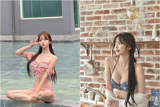 「处男选中间」泳装正妹大胜4闺蜜！本尊身分竟是她。(翻摄IG@1995.mj)