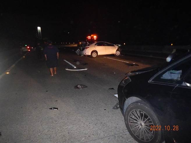 整起事故造成3傷1命危，洪姓女乘客目前在加護病房治療中。（翻攝畫面／蔡明亘桃園傳真）