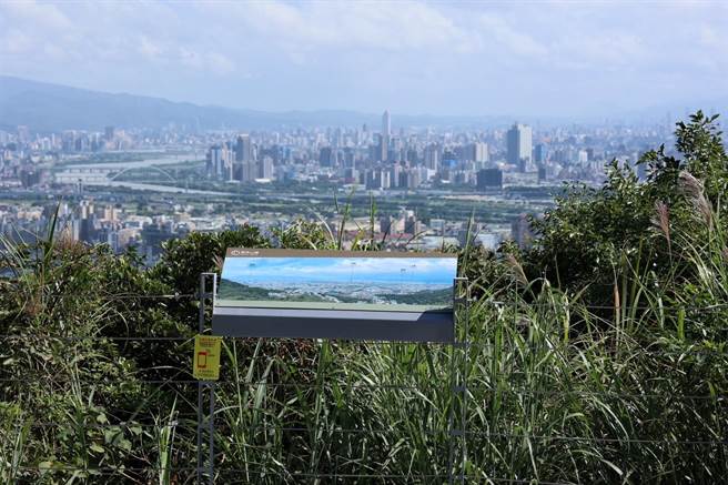 樹林大同山觀景平台整修完工，透視欄杆讓視野無屏障。（新北市觀旅局提供）