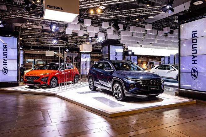 HYUNDAI依車款特性分別打造三大展區。（南陽實業提供）