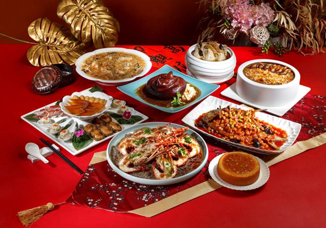 图说:「福园台菜海鲜餐厅」11月3日起推出外带年菜组，一次提供6菜1汤1甜品的丰富团圆餐组合，预估目标上看500组！(高雄汉来美食提供)