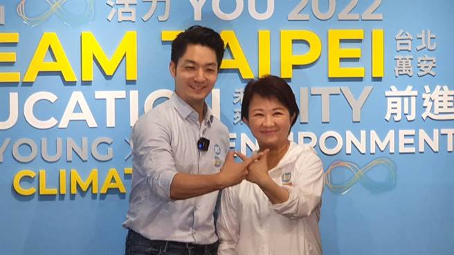 卢秀燕今天北上与蒋万安合体。（杨亚璇摄）