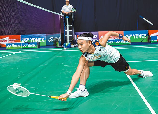 戴資穎在法國羽球公開賽首輪直落2擊敗同胞許玟琪。（Badminton Photo提供）