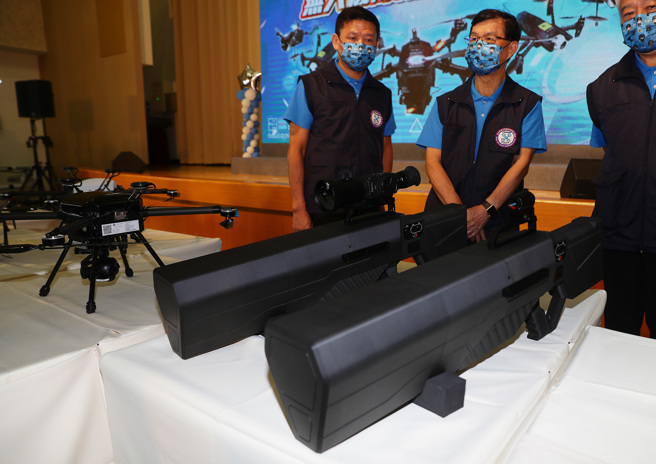 圖為無人機干擾槍。（示意圖/資料照/季志翔攝）