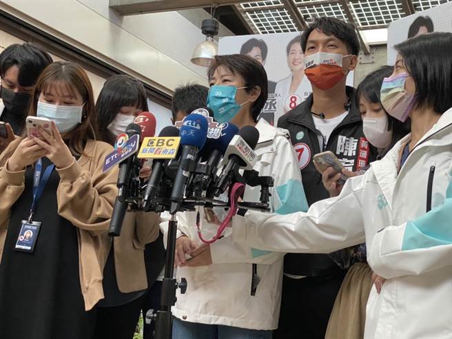 无党籍台北市长候选人黄珊珊。（黄婉婷摄）