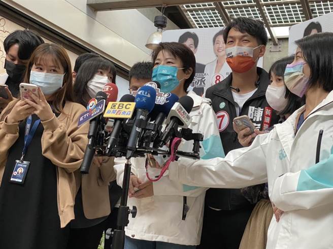 无党籍台北市长候选人黄珊珊。（黄婉婷摄）